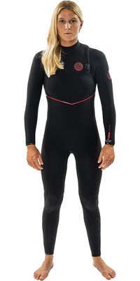 2025 Rip Curl Womens Flashbomb Fusion 3/2mm Zip Free Wetsuit 15AWFS - Black